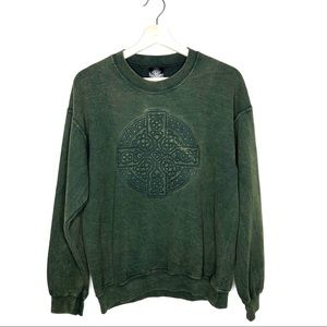 Celtic Fashions Crew Neck Cotton Blend Sweatshirt